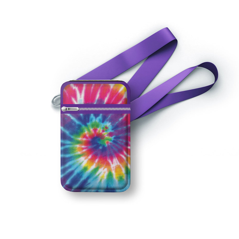 Top Trenz Trendy Rainbow Tie Dye Canvas Cell Bag - Top Trenz Bags