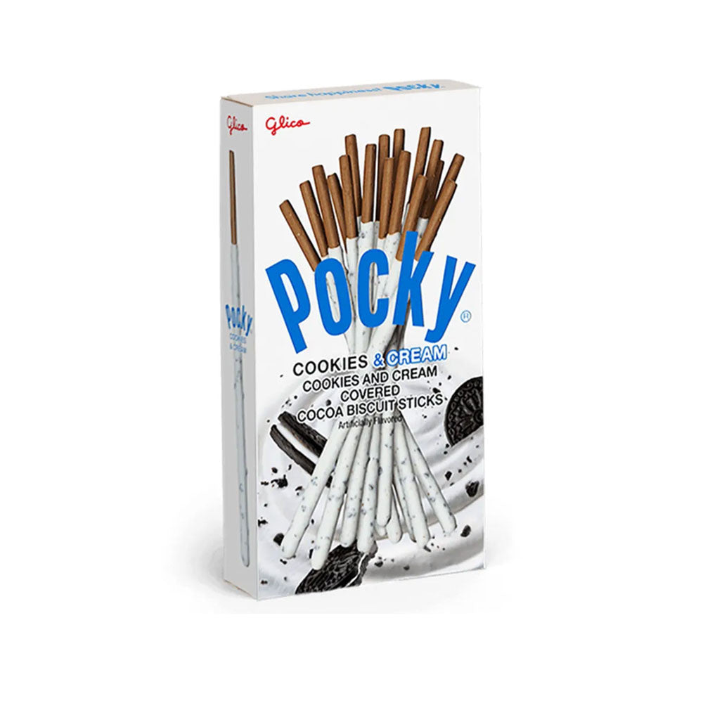 Top Trenz Pocky Cookies & Cream - Crunchy Biscuit Sticks with a Sweet Twist! Candy