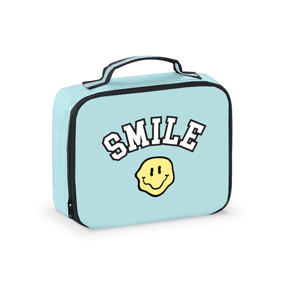 Top Trenz Canvas Patch Printed Lunch Box For Camp And School Bags