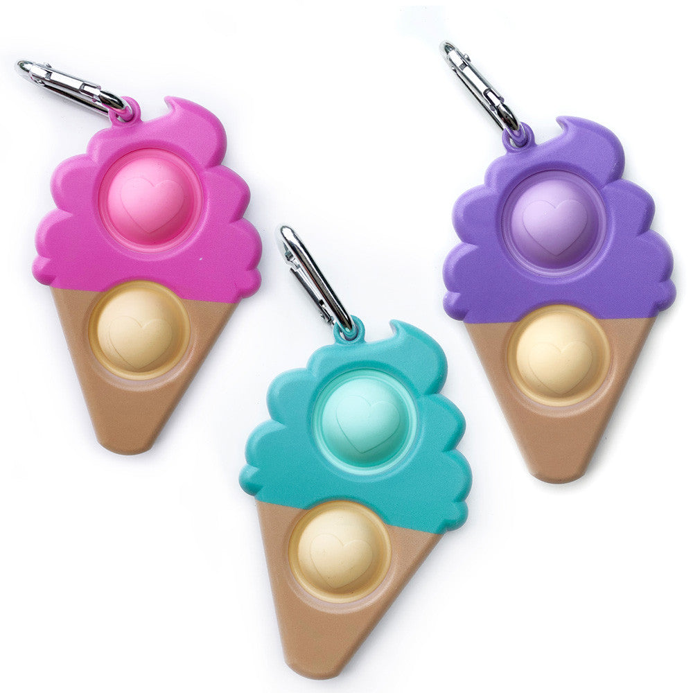Top Trenz OMG Mega Pop Ice Cream Cone Keychain Toys