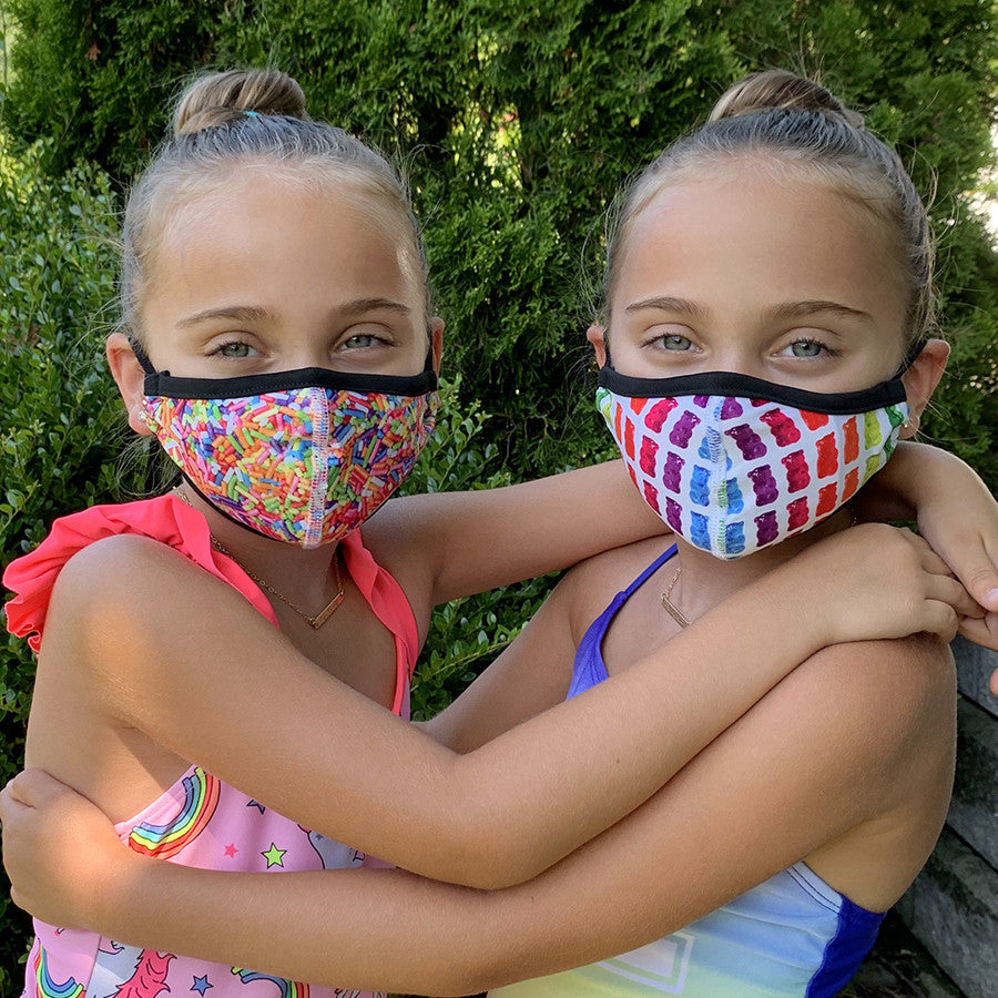 Top Trenz Solid Pink Face Mask Accessories