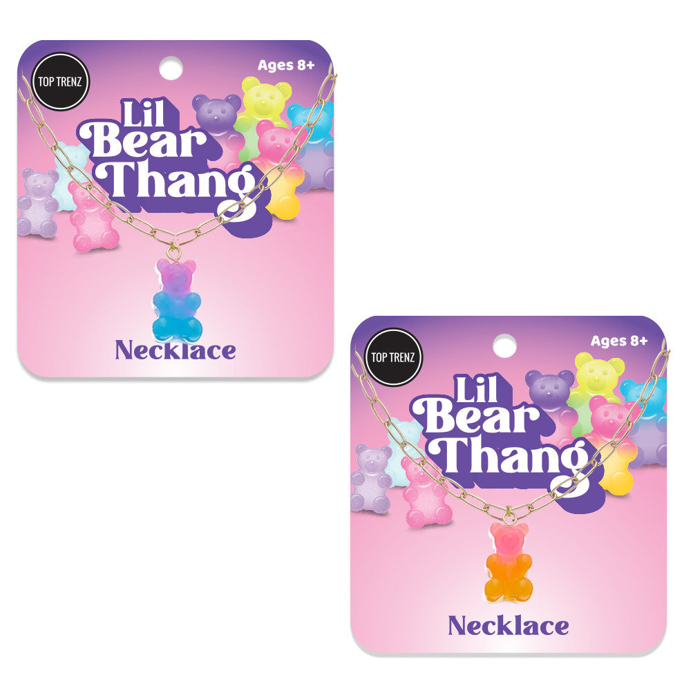 Top Trenz Bear Charm Necklace Accessories For Kids Accessories