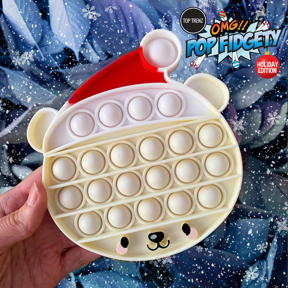 Top Trenz OMG Pop Fidgety - Polar Bear Toys|Holiday