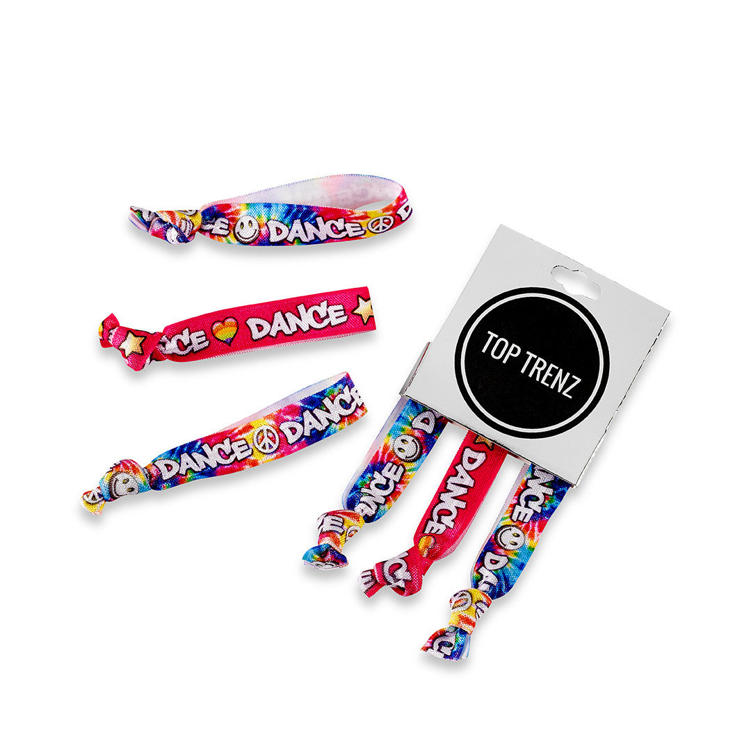 Top Trenz Dance Graffiti Ponytail Holders Accessories
