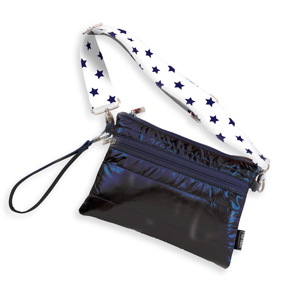 Top Trenz Navy Puffer Crossbody Fanny Or Crossbody Bag Bags