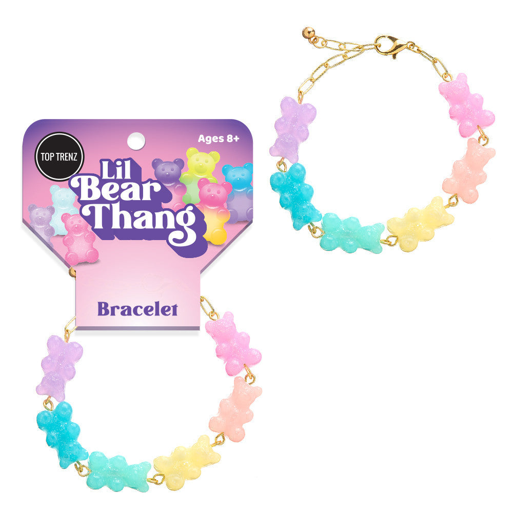 Top Trenz Expressive Kids' Bracelet with Bear Charms Accessories