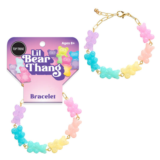 Top Trenz Expressive Kids' Bracelet with Bear Charms Accessories