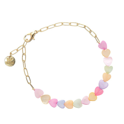 Top Trenz Cute and Trendy Paperclip Heart Bracelets Accessories|Holiday