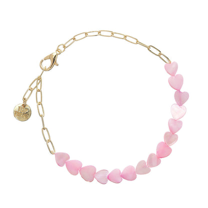 Top Trenz Cute and Trendy Paperclip Heart Bracelets Accessories|Holiday