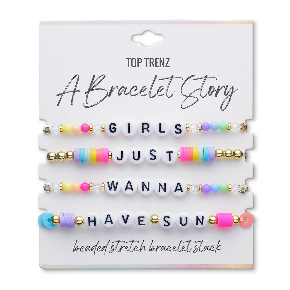 Top Trenz Bracelet Story: Girls Just Wanna Have Sun – Fun in the Sun Bracelet Set Accessories