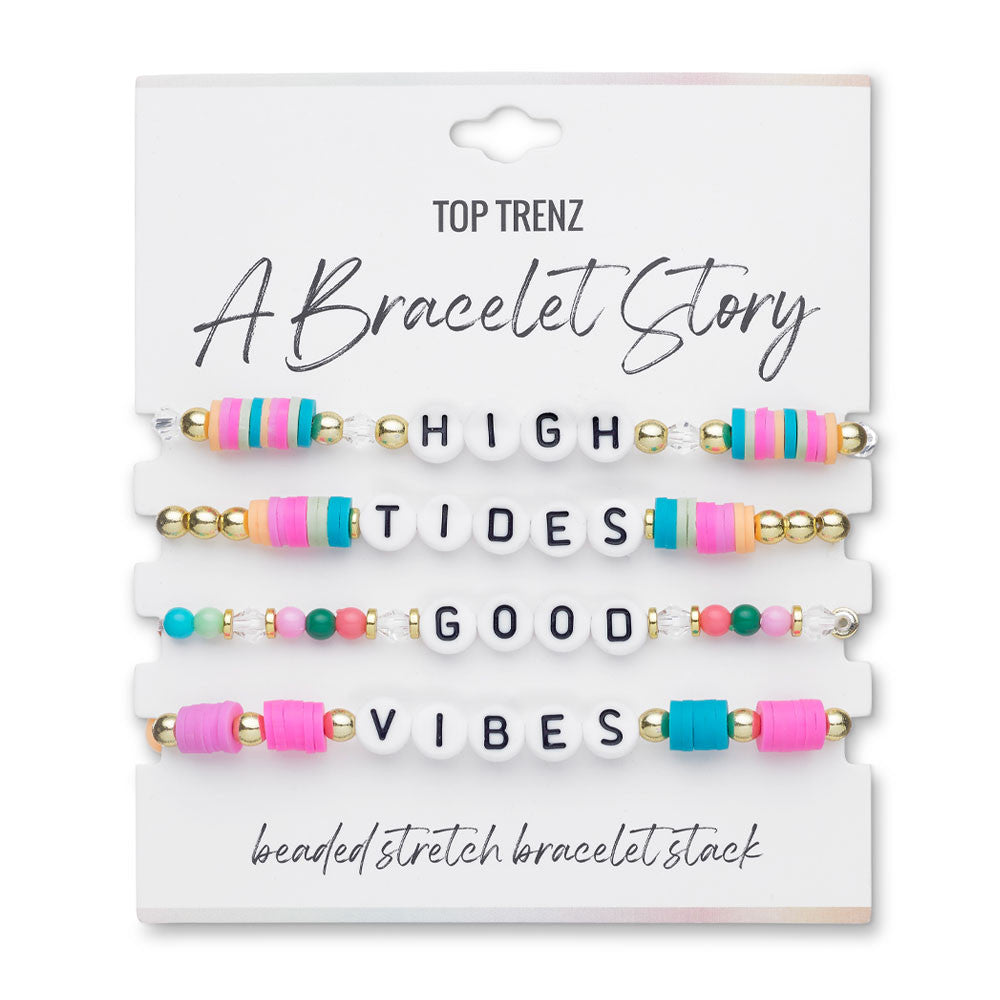 Top Trenz Bracelet Story: High Tides, Good Vibes – Fun in the Sun Bracelet Set Accessories