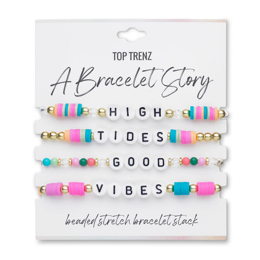 Top Trenz Bracelet Story: High Tides, Good Vibes – Fun in the Sun Bracelet Set Accessories