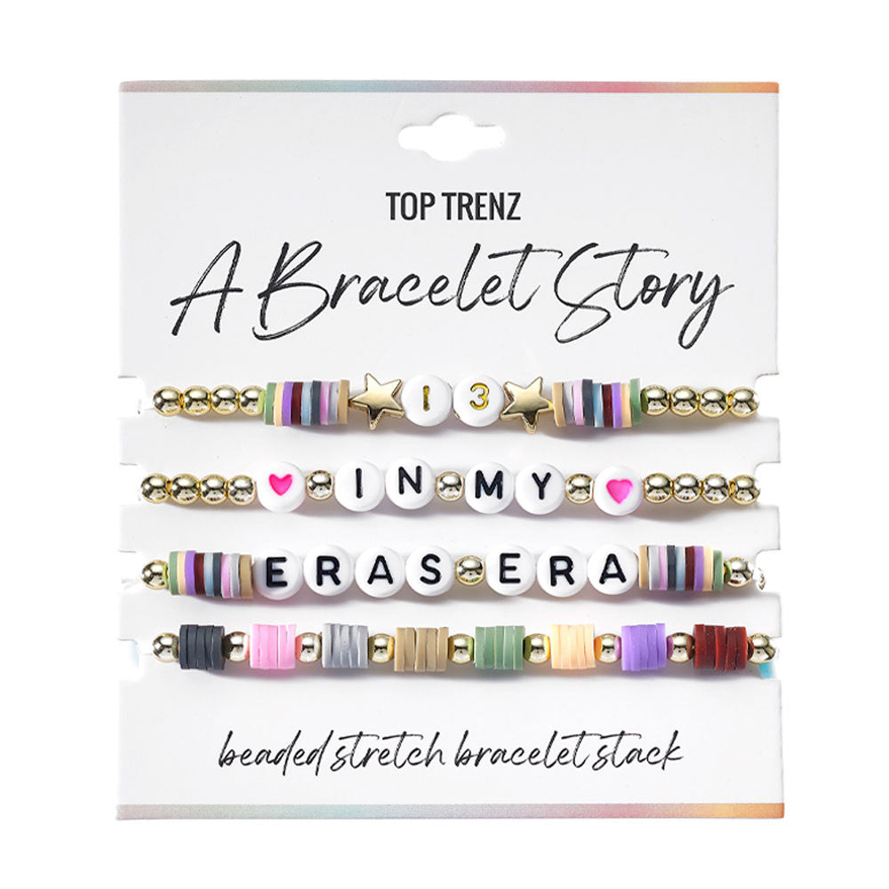 Top Trenz In My Eras Era Bracelet Story Set – 4-Piece Collection Accessories