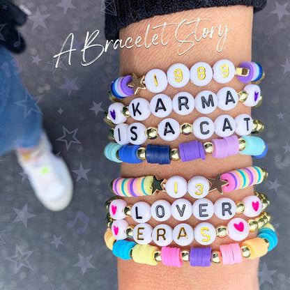 Top Trenz Lover Bracelet Story Set – Pastel 4-Piece Collection Accessories