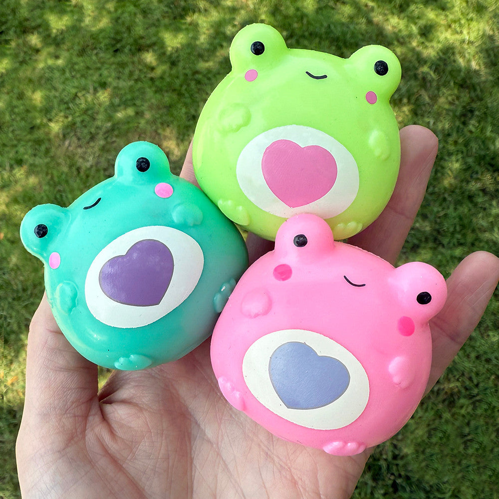 Top Trenz Sticky Bubble Blobbies – 3-Pack Squishy Frog Fidget Toys - Stretch, Stick & Squeeze Toys