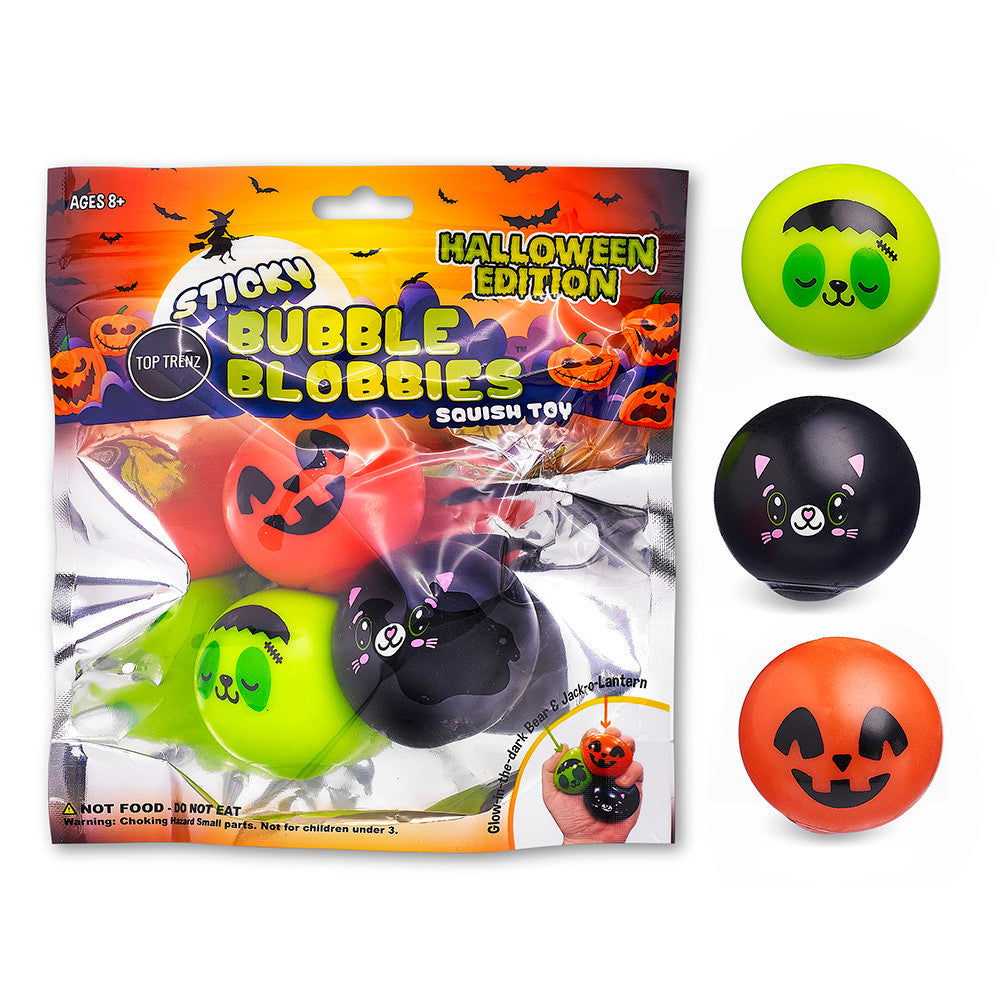 Top Trenz Sticky Bubble Blobbies Halloween Edition Toys|Holiday
