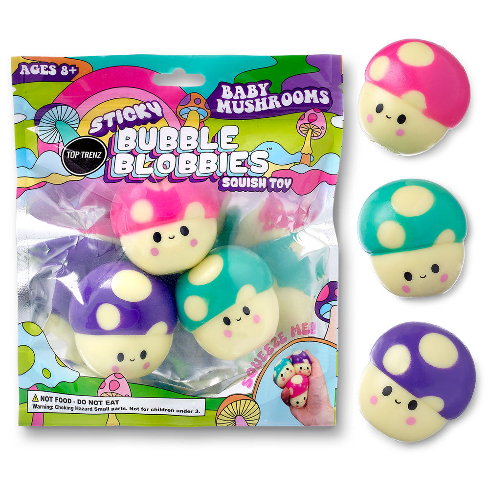 Top Trenz Mushroom-Shaped Bubble Fidget Foam Toy Toys