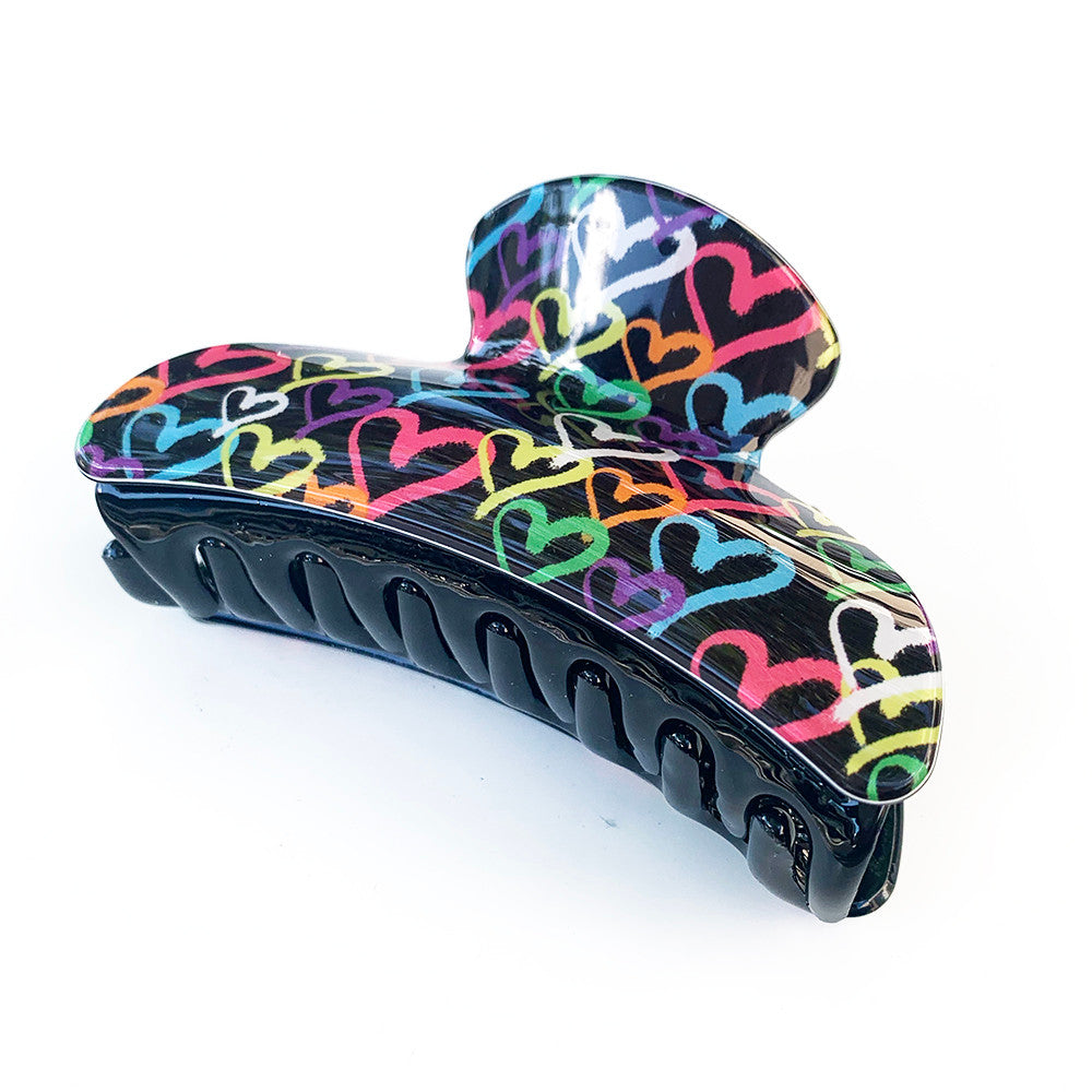 Top Trenz Large Heart Claw Clip Accessories|Holiday