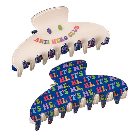 Top Trenz Two Sided Era Print Claw Hair Accessory Clip Accessories