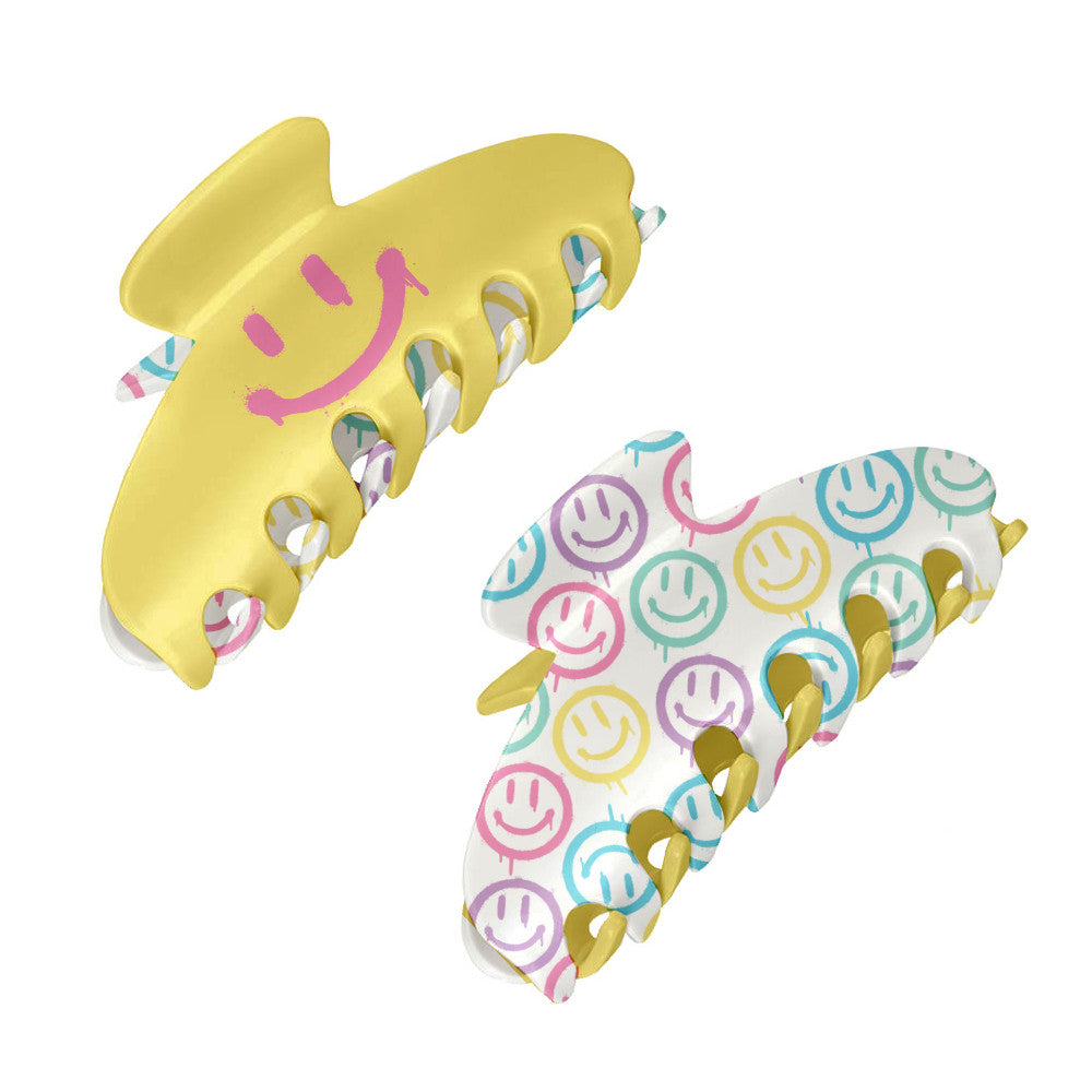 Top Trenz Large Two Sided Fun Printed Claw Hair Accessory Clip Accessories