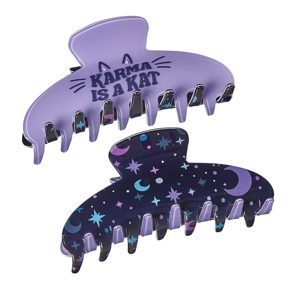 Top Trenz Cat Two Sided Printed Claw Hair Accessory Clip Accessories