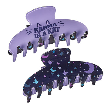 Top Trenz Cat Two Sided Printed Claw Hair Accessory Clip Accessories