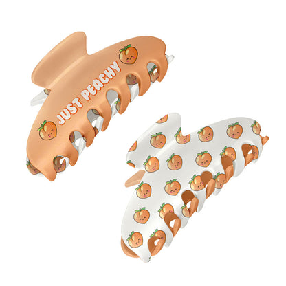 Top Trenz Large Two Sided Fruit Printed Claw Hair Accessory Clip Accessories