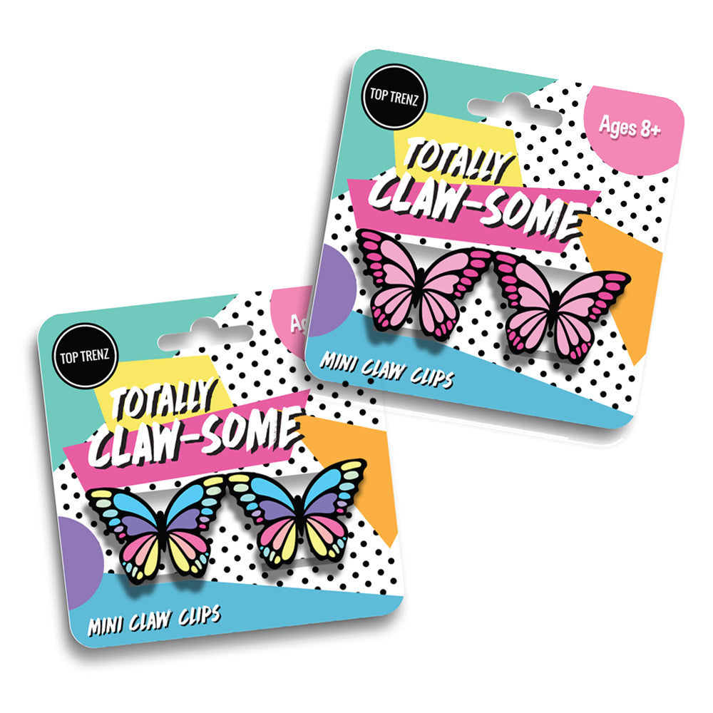 Top Trenz Butterfly Mini Claw Clip - Trendy Hair Accessories Accessories