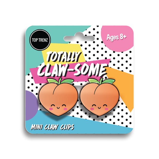 Top Trenz Mini Peach Claw Clips Accessories