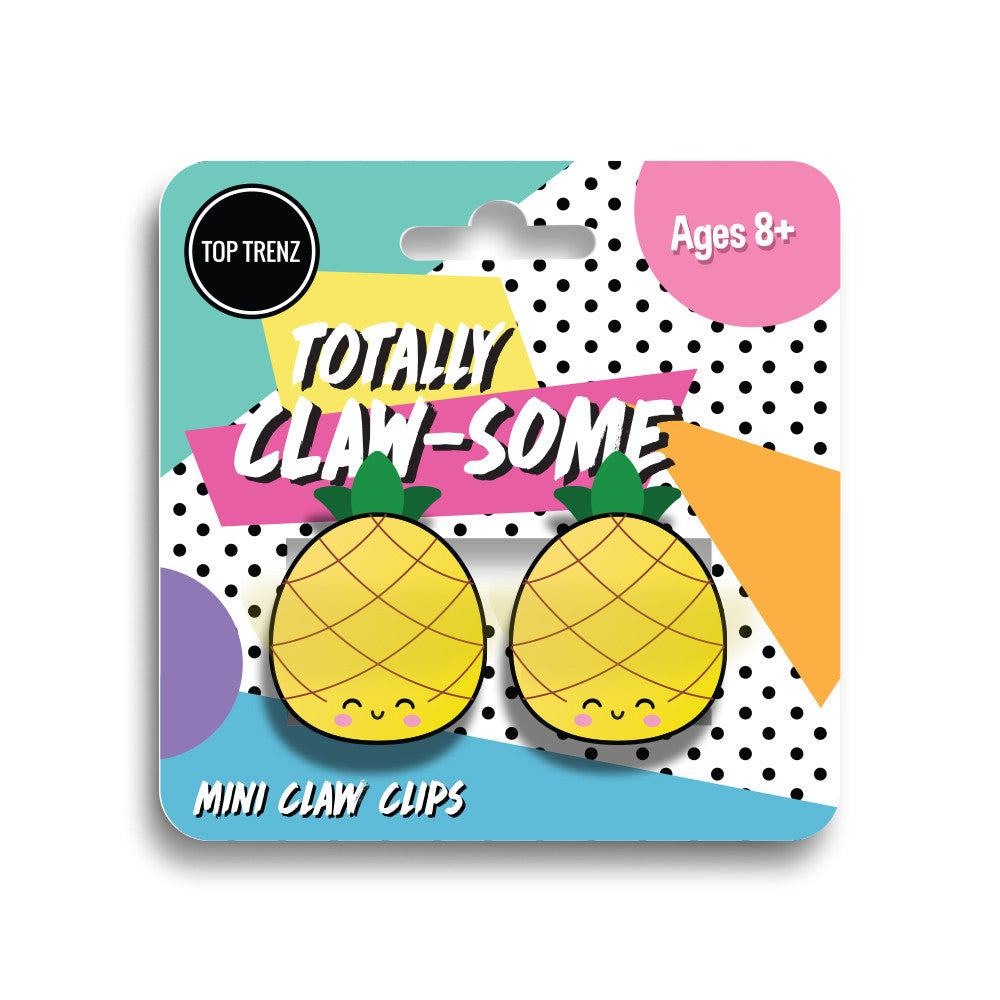 Top Trenz Mini Pineapple Claw Clips Accessories
