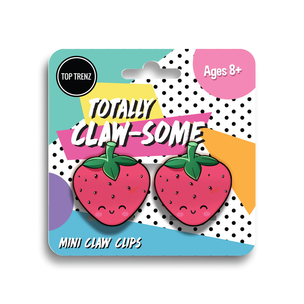 Top Trenz Mini Strawberry Claw Clips Accessories