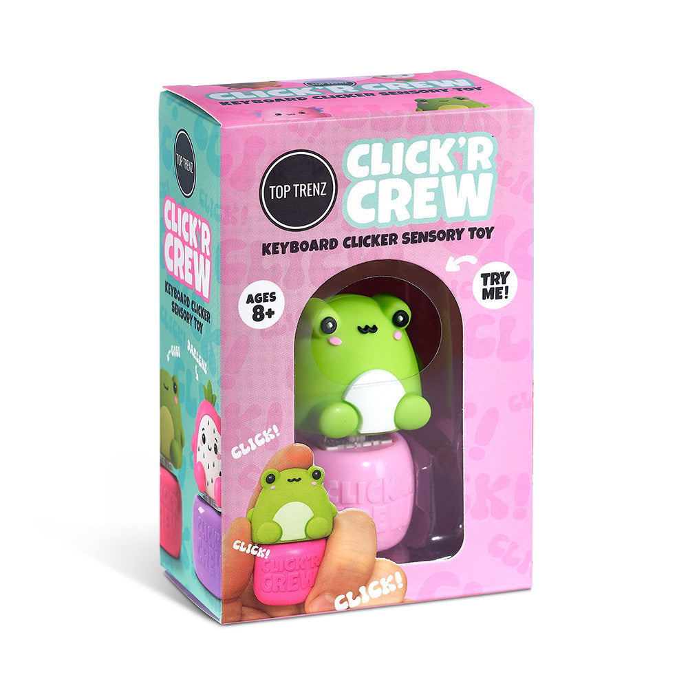 Top Trenz Clickity Clique Keyboard Clickers - Desktop Fidget Toy with Mechanical Click Toys