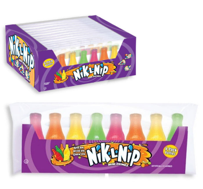 Top Trenz Nik-L-Nip Wax Bottles Retro Treats Candy