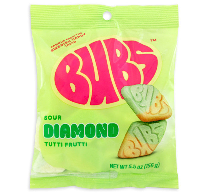 Top Trenz Bubs Godis Sour Diamond Tutti Frutti– Swedish Candy Favorite Candy