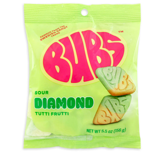 Top Trenz Bubs Godis Sour Diamond Tutti Frutti– Swedish Candy Favorite Candy