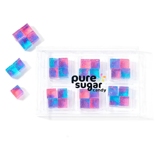 Top Trenz TikTok Viral Pure Sugar Candy Cubes - Cotton Candy Flavor 6-Pack - Sweet Nostalgia! Candy