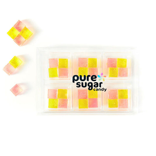 Top Trenz TikTok Viral Pure Sugar Candy Cubes - Strawberry Lemonade 6-Pack - Sweet & Tangy! Candy