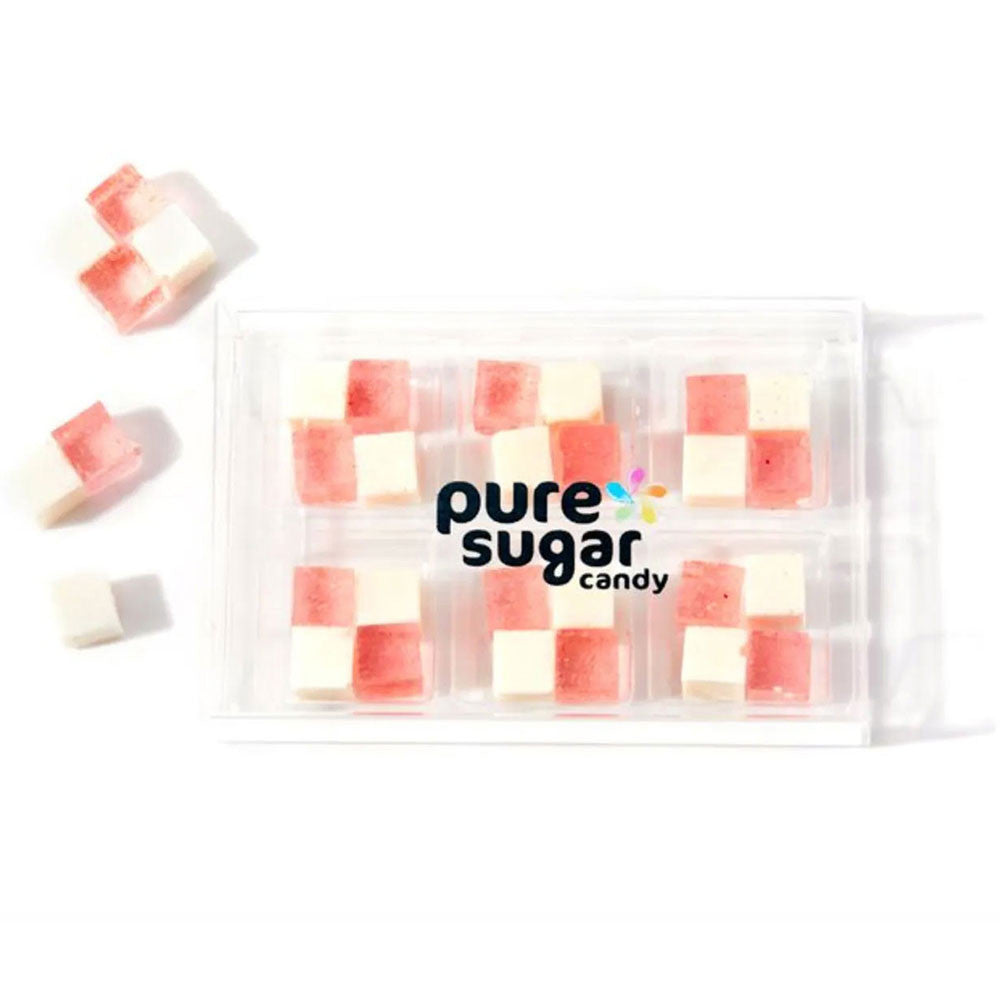 Top Trenz TikTok Viral Pure Sugar Candy Cubes - Strawberry Shortcake Flavor 6-Pack - Sweet Indulgence! Candy
