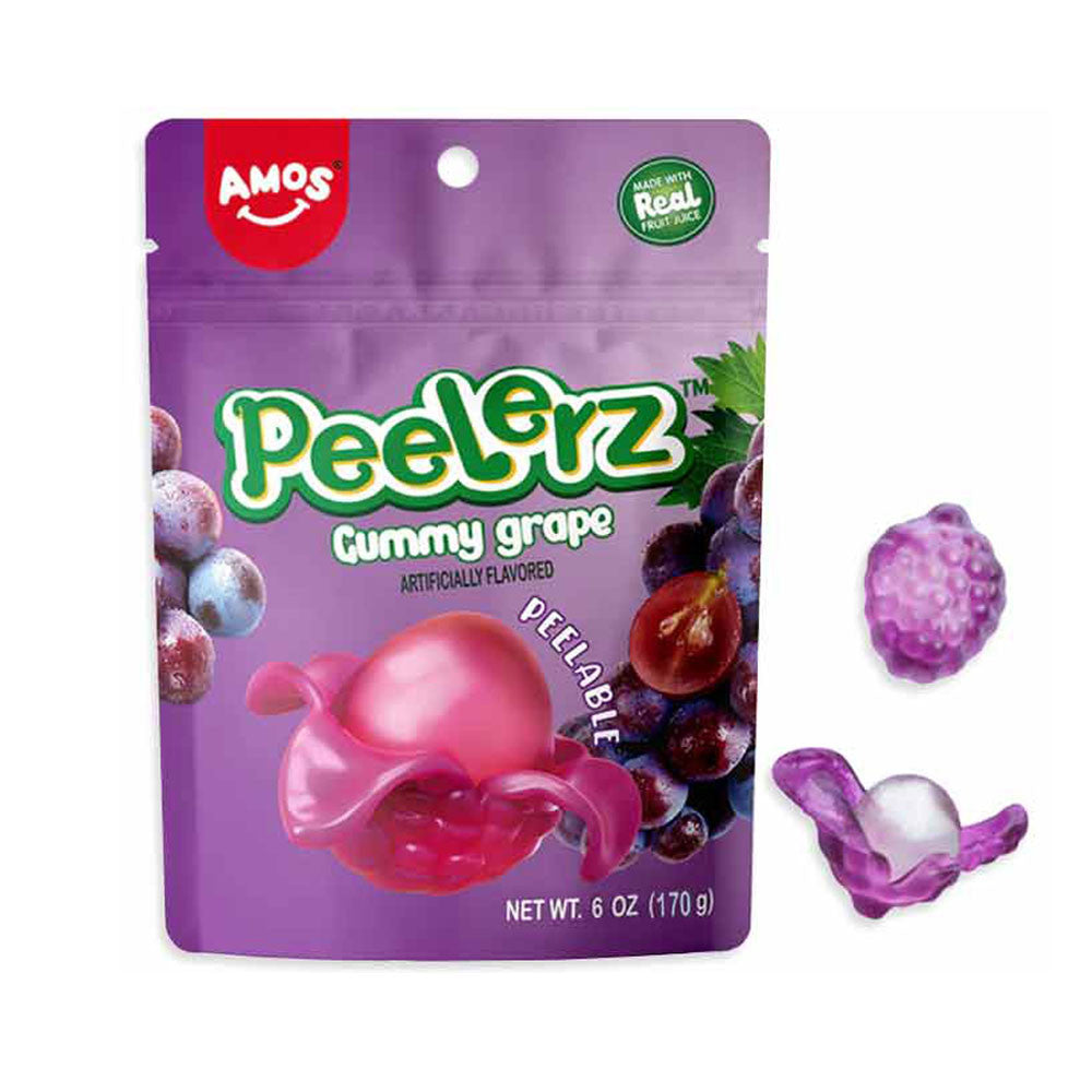 Top Trenz Amos Peelerz Gummy Grape – Viral TikTok Candy with Grape Flavor Candy