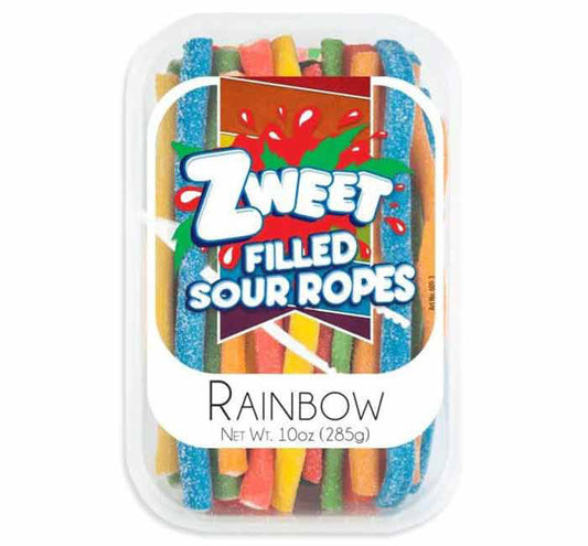 Top Trenz Zweet Filled Sour Ropes – Sweet & Sour Licorice Candy Candy
