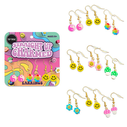Top Trenz Elegant and Fun Kids' Charmed Earring Sets Accessories