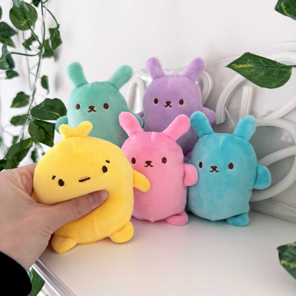Top Trenz Easter Bubble Stuffed Squishy Friends Plush Fidget Toys|Holiday|Plush