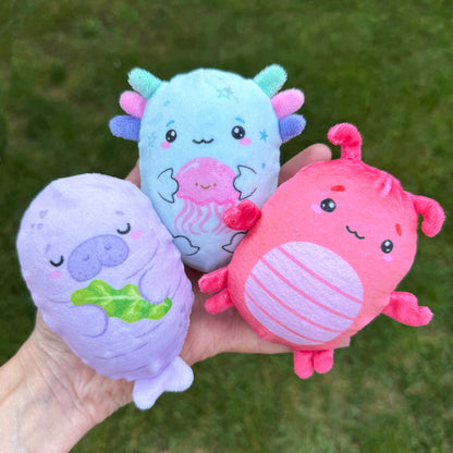 Top Trenz Bubble Stuffed Squishy Friends – Sea Life Edition - Plush Fidget Ball Sensory Toy Toys