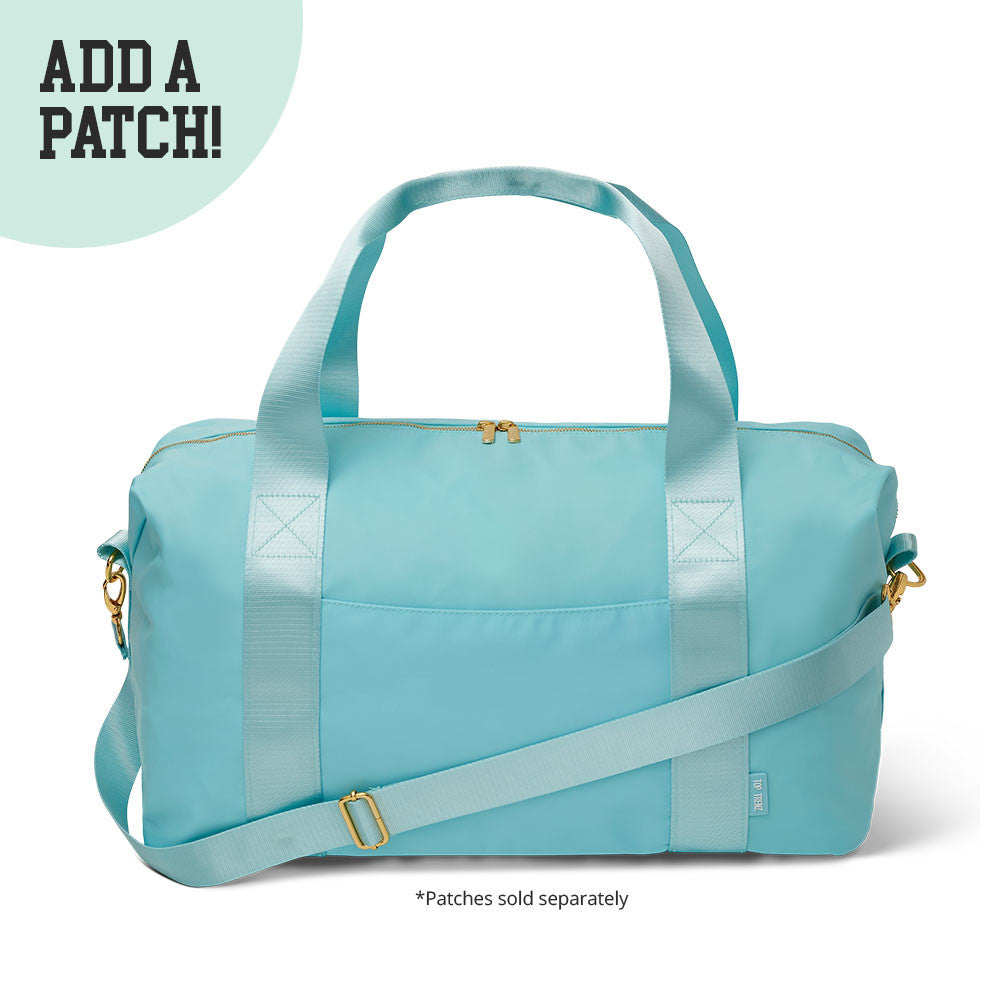 Top Trenz Blue Nylon Duffle Travel Bag For Tween and Teens Bags