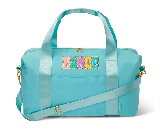 Top Trenz Blue Nylon Weekender Dance Duffel Bag Bags