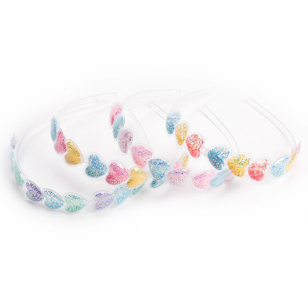 Top Trenz Glittery Heart Headbands And Accessories For Tweens Accessories|Holiday