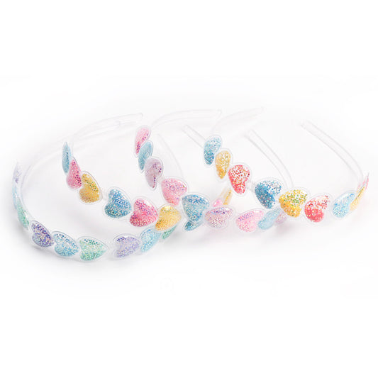 Top Trenz Glittery Heart Headbands And Accessories For Tweens Accessories|Holiday