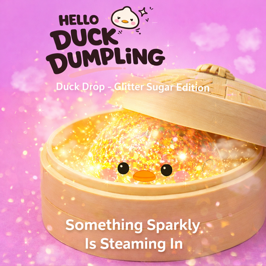 Top Trenz Hello Duck Dumpling Mystery Sugar Glitter Edition - Squishy Toy Toys