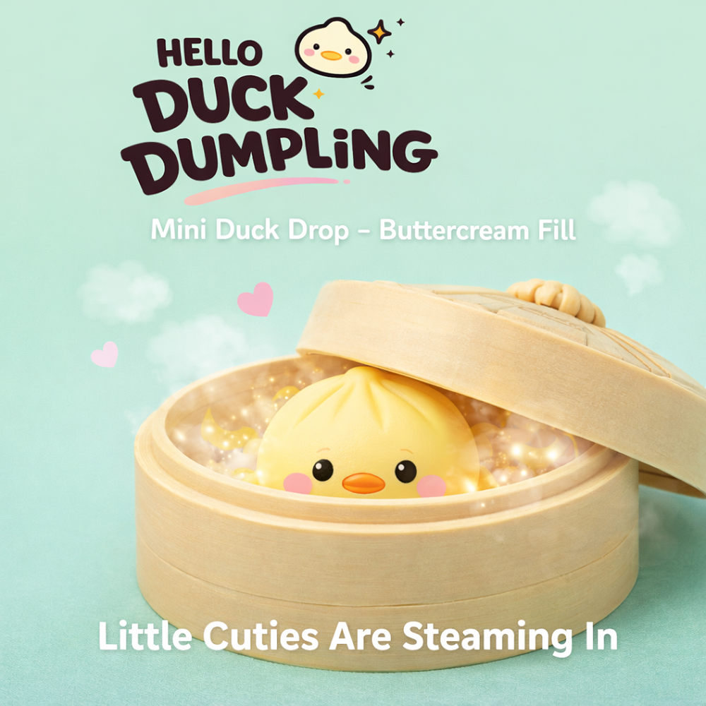 Top Trenz Hello Duck Dumpling Mini Pastel Edition - Mystery Squishy Toy Toys