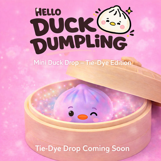 Top Trenz Hello Duck Dumpling Mystery Mini Tie-Dye Edition - Squishy Toy Toys